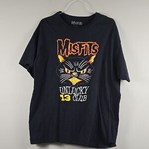 Misfits Unlucky 13 Cat Club Black T-Shirt